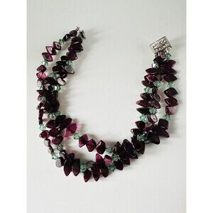 Natural marquise cut garnet crystal Bracelet 7.25”